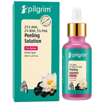 Pilgrim Peeling Solution | Weekend Facial Peel for Deep Cleansing & Exfoliation | Radiant & Even-Toned Skin | For Men & Women | 30ml